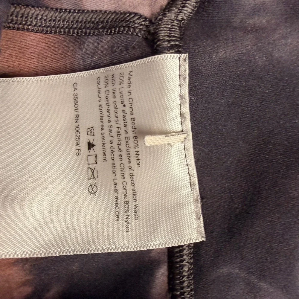 Lululemon Unlimit High-Rise Crop 23 Diamond Dye Graphite Grey Bronze Pink 8